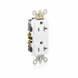 LEV 16342-W WHT DPLX RCPT-N5-20R