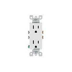 LEV 5325-W WHT DPLX RCPT-N5-15R