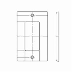 LEV 80401-W 1G WHT WALLPLATE