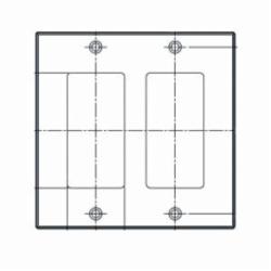 LEV 80409-W 2G WHT WALLPLATE