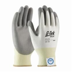 PIPR 19-D310/M G-TEK 3GX DSM DYNEEMA WHITE KNIT W\ GREY POLYURETHANE PALM COATING MEDIUM WEIGHT EN388 LEVEL 4