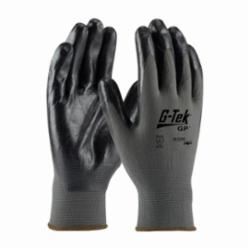 PIPR 34-C232/L G-TEK VALUE & PERFORMANCE, ECONOMY GRADE BLACK FOAM NITRILE, COATED PALM & FINGER TIPS, GRAY SEAMLESS KNIT NYLON LINER (SOLD PER PAIR)