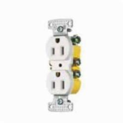 HUBW RR15W RESI DUP RCPT WHITE 15A 125V PUSH TERM