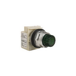Schneider Electric 9001K2L1G PUSHBUTTON OPERATOR 30MM TYPE K +OPTIONS,30mm Round,600V,Green,K,NEMA 1/2/3/3R/4/6/12/13,No Contact Blocks,Panel,Pushbutton,Standard Pushbutton,UL File Number E42259 CCN NKCR - CSA File Number LR24590 Class 3211-03 - CE Marked,Water tight, Dust tight and Oil tight (Indoor/Outdoor),chromium plated metal,unmarked,illuminated push-button,momentary