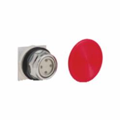 Schneider Electric 9001KR5R PUSHBUTTON OPERATOR 30MM TYPE K +OPTIONS,30mm Round,600V,K,NEMA 1/2/3/3R/4/6/12/13,No Contact Blocks,Panel,Pushbutton,Red,Snap-In Plastic Mushroom (57mm),UL File Number E42259 CCN NKCR - CSA File Number LR24590 Class 3211-03 - CE Marked,Water tight, Dust tight and Oil tight (Indoor/Outdoor),chromium plated metal,unmarked,momentary,non illuminated push-button