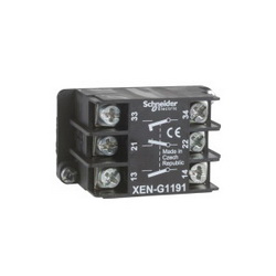 Schneider Electric XENG1191 PENDANT STATION CONTACT 240VAC 3A XE,1 NC + 2 NO,10 A,Contact Block,EN/IEC, UL, CSA,Harmony,Harmony XAC,front mounting,screw clamp terminals