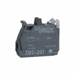 Schneider Electric ZBE1016 PUSHBUTTON CONTACT (LOW POWER SWITCHING),1 NO,10A,600V,A600 - Q600,Electrical Component Contact Block,Harmony,Screw Clamp