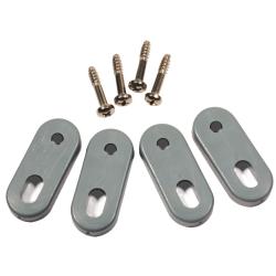 HUBW HBLRFT1 REPL MOUNTING FEET FOR HBLDS3, 10PK