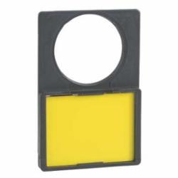 Schneider Electric ZBY4101 STANDARD LEGEND HOLDER W/BLANK LEGEND WH,22mm Round,Harmony,legend holder,legend holder,unmarked on 1 white side, 1 yellow side background,? 22 mm control or signalling unit