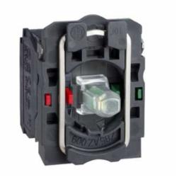 Schneider Electric ZB5AW0G15 WHITE 120V PROTECTED LED W/1 N/C+1 N/O,1 NO + 1 NC,10A,110...120 V AC, 50/60 Hz,A600 - Q600,Harmony XB5,Screw Clamp,complete body/contact assembly and light block,complete body/contact assembly and light block,integral LED,protected LED,white,slow-break