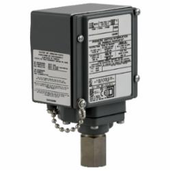 Square D 9012GFW22K1 PRESSURE SWITCH 480VAC 10AMP G +OPTIONS,-10...185 deg.F,0.25 inch 18 NPTF conforming to UL 508,0.5 inch NPT conduit entrance,120 operating cycles per minute (max),2900 psi,90...2900 psi,DPDT (isolated),Fixed Differential,NEMA 4/4X/13,Pressure Switch,Single Stage,UL, CSA, IEC, CE-marked,Water tight, Dust tight, Oil tight and Corrosion Resistant (Indoor/Outdoor),air-non-corrosive liquids-hydraulic oil (-15...250 deg.F)-hydraulic oil (-15...250 deg.F)-non-corrosive gas