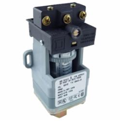 Square D 9012GNO6 PRESSURE SWITCH 480VAC 10AMP G +OPTIONS,-10...185 deg.F,0.25 inch 18 NPTF conforming to UL 508,0.5 inch NPT conduit entrance,120 operating cycles per minute (max),250 psi,5...250 psi,Fixed Differential,Open,Pressure Switch,SPDT (isolated),Single Stage,UL, CSA, IEC, CE-marked,air-hydraulic oil (-40...250 deg.F)-non-corrosive liquids-non-corrosive gas