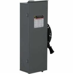 Square D DTU323RB SWITCH NOT FUSIBLE DT N3R 240V 100A 3P,100A,Double Throw Safety Switch,Galvannealed Steel,NEMA 3R,Non-Fusible,Rainproof and Sleet/Ice proof (Indoor/Outdoor),UL Listed,surface