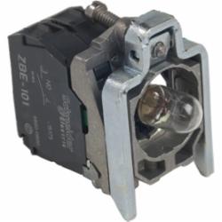 Schneider Electric ZB4BW06124 22mm Light Module Assy,1 NO,10A,600V,A600 - Q600,BA 9s,LED,Harmony XB4,Screw Clamp,light block,light block