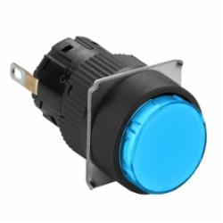 Schneider Electric XB6AV6BB PUSH BUTTON LIGHT MODULE 24V 16MM XB6,12...24 V AC/DC,16 mm,AC15 - DC13,Harmony XB6,LED,blue,integral LED,NEMA 4/4X/12,Panel,Quick Connect,UL Listed File Number E164353 CCN NKCR - CSA Certified File Number LR44087 Class 321103 - CE Marked,Water tight, Dust tight and Corrosion Resistant (Indoor/Outdoor),complete pilot light,complete pilot light,plastic