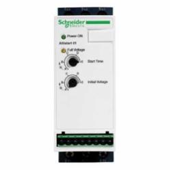 Schneider Electric ATS01N109FT SOFT START 110-480VAC 9 Amp ATS01,-10...40 deg.C without derating-40...50 deg.C with current derating of 2 per deg.C,1 hp at 210 V 3 phases-2 hp at 230 V 3 phases-5 hp at 460 V 3 phases,1 to 5 seconds (adjustable) No soft stop,200-480VAC (110-240VAC 1-Phase),24V or 110-240VAC,3 phases-single phase,9A,ATS01N1,integrated bypass,soft starter,Altistart 01,IP20,simple machine