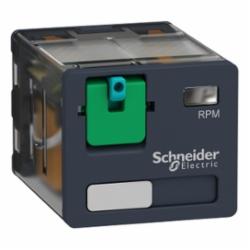 Schneider Electric RPM31BD PLUG-IN RELAY 250V 15A RPM +OPTIONS,(NO) AC 25ms DC 25ms (NC) AC 20ms DC 20ms,-40 to 131deg.F (-40 to 55deg.C),1200 operating cycles/hour,15A,24 VDC,3 NO/3 NC 3PDT,400 Ohms,B300,Flat/Spade (Faston Type),IP 40 conforming to IEC/EN 60529,Plug-In Socket (DIN rail or Flange with adapter),Power Relay,UL Listed - CSA Certified - CE Marked - RoHS Compliant