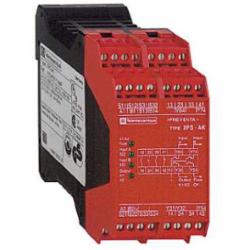 Schneider Electric XPSAK371144P SAFETY RELAY 300V 5A PREVENTA,24 V DC,3 LED Indicators -14 to 130 Degrees F,3 N.O. (Instantaneous) 1 N.C. - 4 Solid State,35 mm symmetrical DIN rail,EN 954-1 Category 4,Preventa,Preventa Safety automation,for emergency stop, switch, sensing mat/edges or safety light curtain monitoring,Preventa safety module,Terminal Block (removable) Screw Clamp