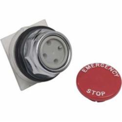 Schneider Electric 9001KR4R05 PUSHBUTTON OPERATOR 30MM,30 mm,AC15 - DC13,Harmony,NEMA 1/2/3/3R/4/6/12/13,No Contact Blocks,Panel,Pushbutton,Red,Snap-In Plastic Mushroom (35mm),UL File Number E42259 CCN NKCR - CSA File Number LR24590 Class 3211-03 - CE Marked,Water tight, Dust tight and Oil tight (Indoor/Outdoor),chromium plated metal,unmarked,momentary