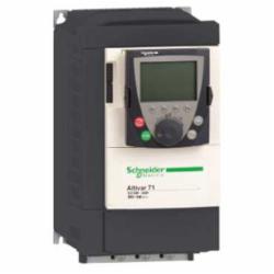 Schneider Electric ATV71HU22M3 SPEED DRIVE, 3HP, 230V, ATV71,1 or 3-Phase,11.0A (8.0A@1-Phase) 3HP (2HP@1-Phase),2.2kW (1.5kW@1-Phase),208/240VAC,220 of nominal motor torque for 2 seconds, 170 for 60 seconds,3 phasessingle phase,3-Phase,AC Drive,AI1-/AI1+, AI2, AO1, R1A, R1B, R1C, R2A, R2B, LI1...LI6, PWR terminal 2.5 mmA? / AWG 14L1/R, L2/S, L3/T, U/T1, V/T2, W/T3, PC/-, PO, PA/+, PA, PB terminal 4 mmA? / AWG 10,Altivar 71,Altivar 71,Constant Torque,Frame 3,Graphic display keypad,IP20,Input 50/60 Hz,UL, CSA, CE, ABS, DNV, GOST, RoHS, WEEE, C-Tick, NOM 117