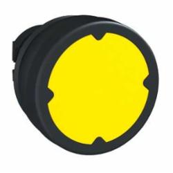 Schneider Electric ZB5AC580 22MM HARSH PB, YELLOW, W/O MARKING,22 mm,harsh environment,Harmony XB5,black plastic,head for push-button,harsh environment,head for push-button,spring return,yellow