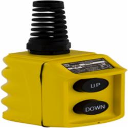 Square D 9001BW92Y PENDANT STATION 600VAC 5A T-BW,(2) pushbuttons,30mm,Harmony,Pendant Station,Plastic,Suited for hoist applications,UL, CSA,Yellow