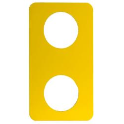Schneider Electric 9001SKN207 PENDANT STATION LEGEND PLATE 30MM SKYP,BRIDGE NORTH/SOUTH,Direct,Harmony,Plastic,SKYP pendant station,Yellow
