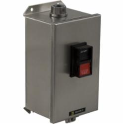 Square D 2510MCW12 MANUAL STARTER 230VAC,1,M-1P,1-Phase,2-Pole,3 hp 115 V AC 1 phase-5 hp 230 V AC 1 phase,36A,600 V AC,Brushed Stainless Steel - Water tight and Dust tight (Indoor/Outdoor),Copper Box Lug,M,Manual Starter,NEMA 4/4X brushed stainless steel