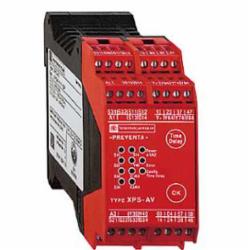 Schneider Electric XPSAV11113P SAFETY RELAY 300V 2.5A PREVENTA,24 V DC,35 mm symmetrical DIN rail,CSA, TV, UL, EN 1088/ISO 14119, EN 60204-1, EN/IEC 60947-5-1, EN/ISO 13850,IP20 conforming to EN/IEC 60529(terminals), IP40 conforming to EN/IEC 60529(enclosure),Preventa,Preventa Safety automation,for emergency stop and switch monitoring,Preventa safety module,captive screw clamp terminals,relay instantaneous opening 3 NO, relay time delay opening 3 NO