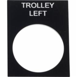 Schneider Electric ZB2BY2346 NAMEPLATE (T,30 x 40 mm,TROLLEY LEFT,marked legend,UL Listed File Number E164353 CCN NKCR - CSA Certified File Number LR44087 Class 321103 - CE Marked,legend,marked legend,push-button
