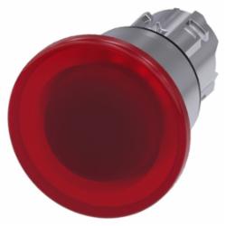 SIEMENS 3SU10511BA200AA0 ILLUM PUSH PULL RED MH CAP O40MM
