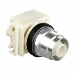 Schneider Electric 9001KR8P1 PUSHBUTTON OPERATOR 30MM TYPE K +OPTIONS,30 mm,AC15 - DC13,Harmony,NEMA 1/2/3/3R/4/6/12/13,No Contact Blocks,Panel,Pushbutton,Screw Clamp,UL File Number E42259 CCN NKCR - CSA File Number LR24590 Class 3211-03 - CE Marked,Water tight, Dust tight and Oil tight (Indoor/Outdoor),chromium plated metal,unmarked,maintained-momentary,no button