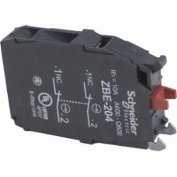 Schneider Electric ZBE204 CONT BLOCK,10A,2 NC,600V,A600 - Q600,Electrical Component Contact Block,Harmony,Screw Clamp