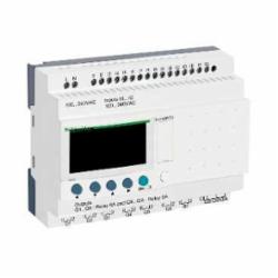 Schneider Electric SR3B261FU Zelio SR3 26I-O 100-240VAC,-20 to +55 Degrees C (+40 in enclosure) coforming to IEC 60068-2-1 and IEC 60068-2-2,120/240VAC,16 Discrete Inputs - 10 Relay Outputs,Modular,Screw Clamp,Smart Relay,UL Listed - CSA Certified,Zelio Logic 2