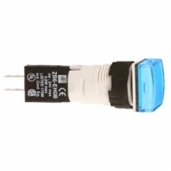 Schneider Electric XB6CV6BB PUSH BUTTON LIGHT MODULE 240VAC 1.5A XB6,12...24 V AC/DC,16 mm,AC15 - DC13,Harmony XB6,LED,blue,integral LED,NEMA 4/4X/12,Panel,Quick Connect,UL Listed File Number E164353 CCN NKCR - CSA Certified File Number LR44087 Class 321103 - CE Marked,Water tight, Dust tight and Corrosion Resistant (Indoor/Outdoor),complete pilot light,complete pilot light,plastic