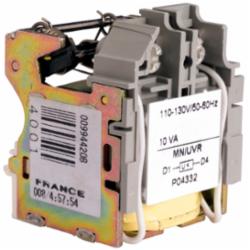 Square D S29406 CB UNDERVOLTAGE TRIP 110-130V AC,110/130V AC,Instantaneously opens the circuit breaker when the under-voltage trip supply drops to 35 and 70 of its rated voltage,NA,PowerPact,Under Voltage Trip