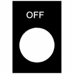 Schneider Electric ZB2BY2312 ENGRAVED NAMEPLATE,30 x 40 mm,Harmony,OFF,marked legend,direct,legend,marked legend,push-button