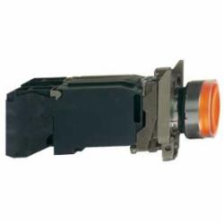 Schneider Electric XB4BW3545 PUSHBUTTON LED 240VAC 22MM XB4 +OPTIONS,1 NO + 1 NC,10A,22 mm,220...240 V AC, 50/60 Hz,AC15 - DC13,BA 9s,incandescent,Harmony XB4,NEMA 4/4X/13,Screw Clamp,UL Listed File Number E164353 CCN NKCR - CSA Certified File Number LR44087 Class 321103 - CE Marked,Water tight, Dust tight and Corrosion Resistant (Indoor/Outdoor),chromium plated metal,complete illuminated push-button,complete illuminated push-button,slow-break