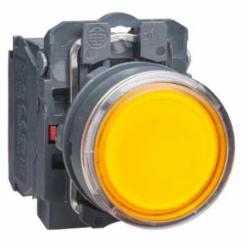 Schneider Electric XB5AW35G5 PUSHBUTTON LED 120VAC 22MM XB5B +OPTIONS,1 NO + 1 NC,10A,110...120 V AC, 50/60 Hz,22 mm,AC15 - DC13,Harmony XB5,NEMA 4/4X/13,Screw Clamp,UL Listed File Number E164353 CCN NKCR - CSA Certified File Number LR44087 Class 321103 - CE Marked,Water tight, Dust tight and Corrosion Resistant (Indoor/Outdoor),complete illuminated push-button,complete illuminated push-button,plastic,integral LED,protected LED,slow-break,spring return