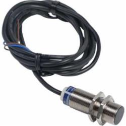 Schneider Electric XS518B1DAL2TF Sensor, Inductive proximity,-25...70 deg.C,1 LED (yellow) for output state,10...58 V DC,12...48 V DC,18 mm,62 mm,62 mm,cylindrical M18,nickel plated brass,18 mm,62 mm,inductive proximity sensor,2 m,cable,5mm,<= 3000 Hz,IP68 double insulation conforming to IEC 60529-IP69K conforming to DIN 40050,NO,Osisense,UL-CSA-CCC,flush mountable,general purpose,inductive proximity sensor,metal