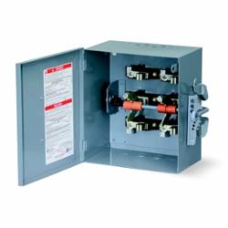 Square D 92451 SWITCH NOT FUSIBLE DT 240V 30A 4P NEMA1,1,240V AC,30A,4,Double Thorw Safety Switch used for manual transfer of one load between two power sources,Double Throw,General Purpose (Indoor),N,NEMA 1,Safety Switch,UL 98 Listed