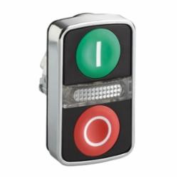 Schneider Electric ZB4BW7A3741 METAL ILLUM FLUSH TWO BUTTON PILOT WHITE/WHITE,(1)Green - (1)Red White I and White O,22mm Rectangular,Dual Button (2)Flush (with central pilot light),Harmony,Momentary,Non-Illuminated,Pushbutton Operator,UL Listed File Number E164353 CCN NKCR - CSA Certified File Number LR44087 Class 321103 - CE Marked