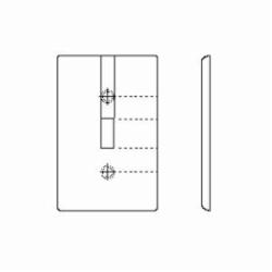 LEV 88009 2G WHT SWITCH PLATE