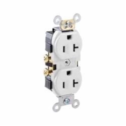 LEV CR20-W WHT DPLX RCPT NEMA5-20R