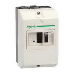 Schneider Electric GV2MC02 MANUAL STARTER ENCLOSURE T-12 IP55 IEC,-5C to 55C,Conduit cutouts,For use with GV2ME with maximum of 1 accessory per side,GV2ME,IEC,IP55,Surface mounting,TeSys,compact