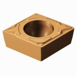 Sandvik Coromant Turning Insert, Series: CoroTurn® 111, CPMT Insert, C-80 deg Diamond, 1.8 mm Maximum Depth of Cut, 3/8 in Inscribed Circle, 0.1562 in Thickness, 0.3807 in Length, MF Chipbreaker, 0.0312 in Corner Radius, 0.1732 in Hole Dia, Manufacturer's Grade: 1125, ANSI Code: CPMT 3(2.5)2-MF 1125, ISO Code: CPMT 09 T3 08-MF 1125, 80 deg Included Angle, 11 deg Relief Angle, Neutral Hand, Carbide, PVD Coated, Material Grade: M