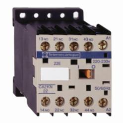 Schneider Electric CA2KN40G7 CONTROL RELAY 600VAC 10AMP IEC +OPTIONS,-25...50 deg.C,10 A at <= 50 deg.C,120VAC,4 NO,IP2x,Screw Clamp,TeSys,UL Listed File Number 164353 CCN NKCR - CSA Certified File Number LR43364 Class 3211 03 - CE Marked,control circuit,control relay,plate-rail