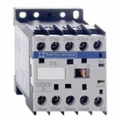 Schneider Electric CA3KN31BD CONTROL RELAY 600VAC 10AMP IEC +OPTIONS,-25...50 deg.C,10 A at <= 50 deg.C,24VDC,3 NO + 1 NC,IP2x,Screw Clamp,TeSys,UL Listed File Number 164353 CCN NKCR - CSA Certified File Number LR43364 Class 3211 03 - CE Marked,control circuit,control relay,rail-plate