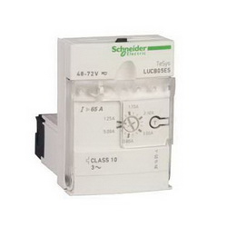 Schneider Electric LUCB1XFU ADV.CNTRL.UNIT-CL10-3PH 0.3-1.4A 110-240VAC,-25...70 deg.C,0.35...1.4 A,110/240V,3-Phase,600 V conforming to CSA C22.2 No 14-600 V conforming to UL 508-690 V conforming to IEC 60947-1,IP40 front panel outside connection zone conforming to IEC 60947-1-IP20 other faces conforming to IEC 60947-1-IP20 front panel and wired terminals conforming to IEC 60947-1,LUCB,advanced control unit,manual reset-protection against overload and short-circuit-protection against phase failure and phase imbalance-earth fault protection,LUFV2-LUFW10-LUFC00-LUFDA01-LUFDA10-LUFDH11-LUFN..,basic protection and advanced functions, communication,Solid State (Class 10),TeSys,TeSys U,front side,plug-in