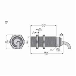 Schneider Electric XS618B1MAL2 PROXIMITY SENSOR 18MM AC/DC XS6,-,general purpose,-25...70 deg.C,1 LED (yellow) for output state,2 m,cable,20...264 V AC/DC,24...240 V AC/DC (50/60 Hz),62 mm,62 mm,cylindrical M18,nickel plated brass,62 mm,inductive proximity sensor,8mm,<= 25 Hz AC-<= 1000 Hz DC,AC/DC 2-Wire (Universal) - 1 N.O.,IP68 double insulation conforming to IEC 60529-IP69K conforming to DIN 40050,Osiprox,UL-CSA,Water tight, Dust tight, Oil tight, Corrosion Resistant and Submersible (Indoor/Outdoor),flush mountable,inductive proximity sensor,metal